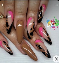 Trending Nail Colors, Nail Colors And Designs, Hand Painted Nail Art, Lipstick Nails, A Cow, Fabulous Nails