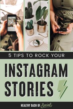 the instagram stories cover for 5 tips to rock your instagram stories by healthy dash