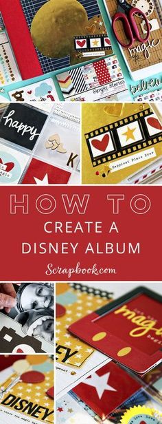 how to create a disney album from scrapbook pages with free printable templates