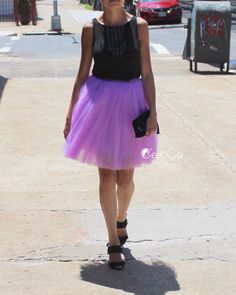 Clarisa Lilac Tulle Skirt - Petite Midi (3) Skirt Petite, Tulle Midi Skirt, Tulle Wedding Dress, Pink Fashion, Custom Clothes, All Fashion, Tulle Skirt, Cool Style, Lilac