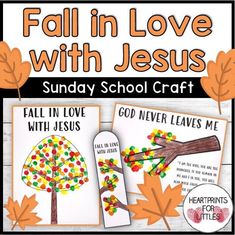 fall in love with jesus sunday school craft for kids to make and share on the table