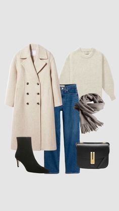 Fall Coat Outfit, New York Outfits, Fashion Capsule Wardrobe, Blogger Outfits, Everyday Fashion Outfits, Fashion Capsule, Neutral Outfit, Cute Simple Outfits