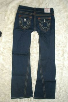 Excellent Pre-owned Condition, rarely worn True Religion Joey Bootcut Denim Jeans with a straight leg cut.  Women's size 28" waist with a 34" inseam.  True Religion's Joey Bootcut style features contrast stitching horseshoes across the back pockets.  They have been rarely worn, and kept in amazing condition. Guaranteed 100% Authentic. Shipping: Ships quickly to anywhere in the US with free tracking. International buyers, please check the eligibility of your country using the Global Shipping Prog Boot Cut Denim, True Religion Jeans, True Religion, Denim Jeans, Jeans Size, Straight Leg, Stitching, Womens Sizes, Ships