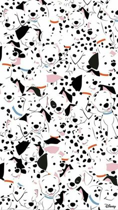 a dalmatian pattern with black and white spots