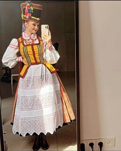 Polish Embroidery, Historic Fashion, Polish Folk, Doll Costume, Lithuania, Poland