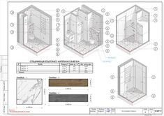 an architectural drawing shows the interior and exterior areas of a shower stall, with measurements for each section