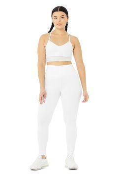 An on-trend high waistline on our classic Airbrush legging. Spotted on basically every it-girl, the High-Waist Airbrush Legging has an on-trend rise and all the best assets of the classic version, like no side seams and a yogi-tested fit that lifts and sculpts. Sculpts, smooths & lifts! No side seams & flat-locked seams for extra comfort Designed & uniquely fit to flatter every size Wear-tested by our in-house team for the perfect fit High-Waist Airbrush Legging in White, Size: Small White Pants Women, Yoga Pant, Comfort Design, Workout Outfit, It Girl, Alo Yoga, Yoga Women, Pickleball, High Waisted Leggings