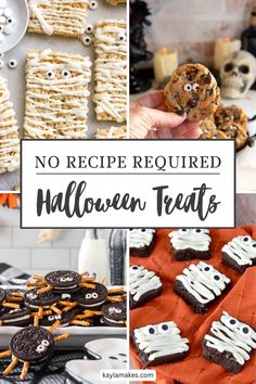 no recipe required halloween treats for kids and adults to enjoy in the kitchen or on the table