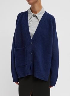 The Soft Lambswool Half Cardigan is a unique take on our classic knit silhouettes, without straying from the function and comfort you know and rely on. Crafted sustainably from soft lambswool, this cardigan features an open back cut out detail—embracing the idea that clothing is meant to be worn—and transcends not only seasons, but trends, earning a coveted spot in our permanent closet rotation. Available in two colorways—Navy and Ivory. Perfectly imperfect, this piece will not only keep you loo Half Cardigan, Shoes Outlet, Perfectly Imperfect, Top Sales, Jacket Sale, Skirts For Sale, Short Pants, Outerwear Jackets, Dresses For Sale