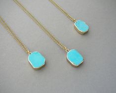 This listing is for one necklace Turquoise Necklace, Blue Pendant Necklace, Small Round Gemstone Necklace, Gift for Girlfriend, Stone Pendants, Turquoise Necklace for Women - Turquoise gold plated pendandt - Gold-plated Chain Necklace Turquoise pendant with silver : https://www.etsy.com/listing/486497247/turquoise-pendant-necklace-gift-for?ref=shop_home_active_8 Shop more Agate Slice Necklace : https://www.etsy.com/shop/BonBonStones?ref=seller-platform-mcnav&section_id=20962520 MY SHOP: http Blue Turquoise Pendant Necklace For Gift, Blue Turquoise Gemstone Necklace For Gift, Agate Slice Necklace, Blue Pendant Necklace, Amazonite Jewelry, Amazonite Necklace, Turquoise Pendant Necklace, Blue Pendant, Necklace Turquoise