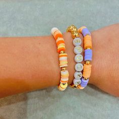 Halloween Preppy, Bracelet Preppy, Halloween Beaded Jewelry, Clay Bead Necklace, Fall Bead, Preppy Bracelets, Autumn Bracelet, Halloween Bracelet, Halloween Beads