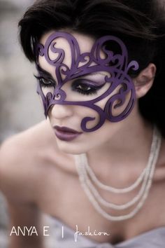 . Purple Stuff, Halloween Tattoo, Leather Mask