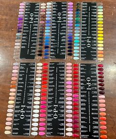 OPI - Color Chart - 210 Colors Opi Im Not Really A Waitress Dip, Apres Gel Nail Colors, Chronological Order Opi, Dark Opi Colors, Pinking Of You Opi, Opi Gel Fall Colors, My Private Jet Opi, Opi Gel Polish Colors Fall 2024, Fall Opi Dip Colors