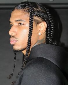 Braids for men’s hair 20 ideas: Fashion styles and inspiration 4 Box Braids Hairstyles, Box Braids Hairstyles Men, 4 Box Braids, Braids Hairstyles Men, Hairstyles Twist, Braids Natural, Trendy We Fryzurach