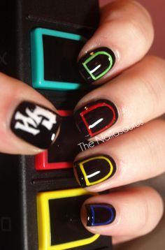 Nails Easy, Easy Nails, Simple Nail Art Designs, Get Nails, Guitar Hero, Manicure Y Pedicure, Easy Nail Art, Creative Nails