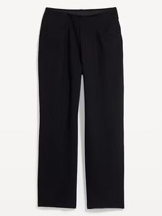 Extra High-Waisted Stevie Straight Pants | Old Navy Business Casual High-waisted Wide Leg Pants With Elastic Waistband, Versatile Business Casual Pants With Elastic Waistband, Elastic Waistband Pants For Fall Workwear, Fall Workwear Pants With Elastic Waistband, Fall Pants With Elastic Waistband For Work, High Waist Pull-on Pants For Elevated Casual, Versatile Straight Leg Pants With Elastic Waistband, Casual Workwear Pants With Elastic Waistband, High Waist Pull-on Style Bottoms For Smart Casual