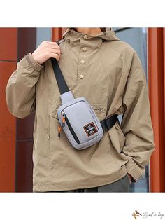 Bird in Bag - Mini Crossbody Bag for Outdoor Enthusiasts Casual Outdoor Phone Shoulder Bag, Casual Shoulder Phone Bag For Outdoor, Casual Outdoor Shoulder Phone Bag, Casual Nylon Rectangular Phone Bag, Casual Rectangular Nylon Phone Bag, Functional Gray Chest Bag With Pockets, Casual Gray Chest Backpack, Casual Portable Gray Shoulder Bag, Casual Gray Portable Shoulder Bag