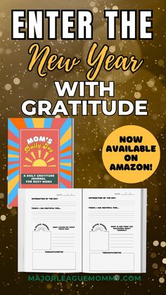 Begin the New Year with a heart full of gratitude using Major League Mommy's Guided Gratitude Journal! [affiliate] This daily reflection journal, designed to spark positivity and mindfulness, is the perfect New Year's gift for anyone looking to start each day on a positive note. Reflect, grow, and embrace joy all year long! #NewYearGoals #GratitudeJournal #PositiveLiving Daily Reflection Journal, Daily Gratitude Journal, Reflection Journal, Affirmation Of The Day, New Year Goals, Positive Living, Guided Journal, Daily Reflection, Daily Gratitude