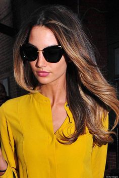 Lily Aldridge has great hair, with her ombre style she could be the king of brunettes and blonds! Lilly Aldridge Hair, Lily Aldridge Hair, Lilly Aldridge, Hair Color Ideas For Brunettes Balayage, Balayage Straight, Brunette Ombre, Long Hair Tips, Lily Aldridge, Hair Color Ideas For Brunettes