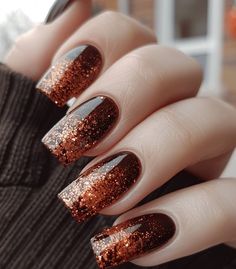 30 Fall Nails Ideas for Autumn Nail Autumn Ideas, Gel Nail Designs For Fall Autumn, Fall Gel Nail Ideas, Nails Ideas For Autumn, Thanksgiving Nails Fall, November Nail Art, November Nails Colors, November Nails Fall, Thanksgiving Nails Color