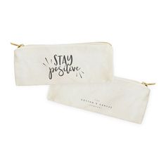 How cute are these pencil pouches for back to school? These 100% cotton canvas pencil cases make the perfect pouch for all ages! Its unique design and style caters to all personalities. Simply fill with pens, pencils, stationery or even travel essentials! Not only are these pouches a cute stationery accessory, they are the perfect size for your makeup brushes and cosmetics! Material: 100% Cotton Canvas Fabric Heavy duty cotton canvas fabric High quality gold zipper Size: 8" W x 3" H SPOT CLEAN W Teen Gifts, Personalized Pencil Case, Canvas Pencil Case, Fun Mail, Personalized Pencils, Stationery Accessories, Back To School Supplies, Pencil Cases, Cute Stationery