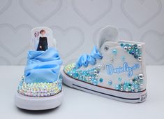 Customized Converse, Elsa Shoes, Frozen Shoes, Mickey Shoes, Elsa Tutu, Frozen Tutu, Frozen Outfits, Overalls Boys, Tutu Dress Costumes