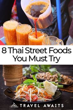 8 Thai Street Foods That You Must Try Japanese Street Foods, Thai Street Food Design, Thai Fusion Food, Thai Party, Thailand Street Food, Traditional Thai Food, Street Food Recipes, Thai Food Menu