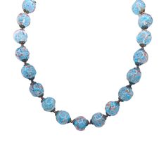 - Vintage blue Murano glass beaded necklace - Beautiful blue glass with with gold accents  - 16 inch necklace  - Gold tone metal shows some slight discoloration due to age  - Overall clean and in good condition  K 2872 Pea Pod Necklace, Bethlehem Pa, 16 Inch Necklace, Bird Pins, Murano Glass Beads, Bethlehem, Glass Bead Necklace, Murano Glass, Gold Tone Metal