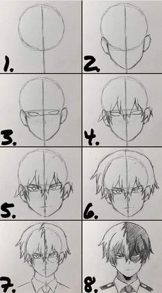 how to draw anime faces step by step with pictures for beginners and advanced students