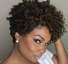 Short Crochet, Short Natural Curly Hair