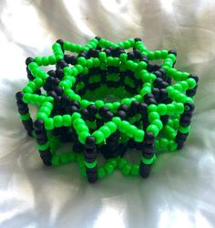 Kandi Projects, 3d Kandi Cuff, 3d Kandi, Rave Bracelets, Rave Jewelry, Kandi Inspo