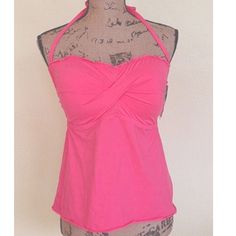 - 89% Nylon, 11% Spandex **All Items Shipped Next Business Day** Stretch Tube Top With Built-in Bra For Vacation, Strapless Fitted Tankini With Built-in Bra, Summer Bandeau Tankini With Built-in Bra, Nylon Halter Neck Tankini With Built-in Bra, Halter Neck Nylon Tankini With Built-in Bra, Strapless Tankini With Built-in Bra For Beach Season, Pink Sleeveless Seamless Tankini, Pink Stretch Halter Top With Built-in Bra, Sleeveless Pink Seamless Tankini