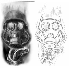 Gas Mask Tattoo Stencil, Skull Gas Mask Tattoo, Gasmask Drawing, Gas Mask Tattoo Design, Skull Tattoo Stencils Outline, Gasmask Tattoo, Realism Tattoo Stencil, Gas Mask Tattoo, Tattoo Design Tattoo