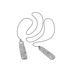 an image of two objects that are in the shape of a spiral on a white background