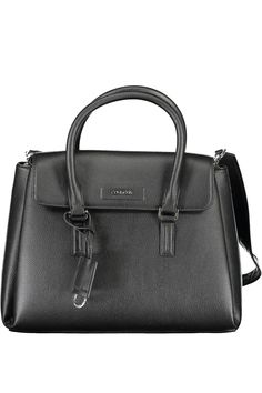 Revamp your style with the Calvin Klein edge—a sleek and modern handbag that epitomizes sophistication. Meticulously crafted with a blend of 51% Polyester and 49% Polyethylene, this bag is not just a fashion statement but a commitment to eco-friendly elegance. Its dual compartments, adjustable and removable strap, and magnetic closure ensure your essentials are secure and organized while on the move. With its chic black hue and a flash of the iconic logo, this accessory guarantees to elevate any Modern Structured Bags With Handles, Modern Structured Bag With Handles, Modern Office Briefcase With Handles, Modern Business Bag With Double Handle, Modern Double Handle Business Bag, Modern Handheld Satchel For Office, Sleek Satchel With Top Carry Handle, Modern Business Shoulder Bag, Calvin Klein Black Formal Bag