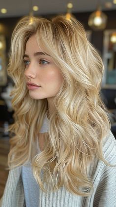 Blonde Ambition: 30 Stunning Hair Color Ideas to Light Up Your Look in 2024 Medium Length Prom Hairstyles, Prom Hair Ideas, Buttery Blonde, Blonde Ambition, Hairstyles Design, Golden Blonde Hair, Champagne Blonde, Warm Blonde, Blonde Tones