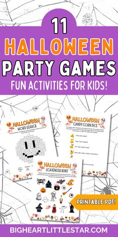 halloween party games for kids that are fun and easy to make with the printables