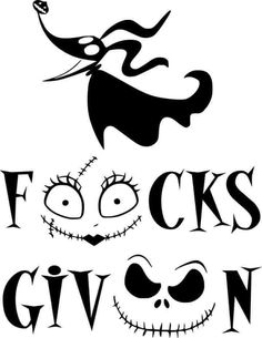 a black and white poster with the words f ocks give'n written on it