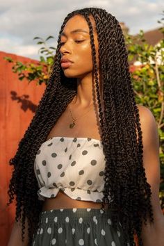 Short Black Twist Hairstyles, Loose Twists Braids, Twist On Long Natural Hair, Cute Twist Hairstyles For Black Women, Twist Box Braids Hairstyles, Box Braids Twist Hairstyles, Twist Braids Black Women, Braids For Black Women Twist, Simple Twist Hairstyles