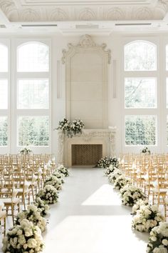 Candles Ceremony Aisle, White And Gold Wedding Ceremony Aisle Decorations, Classic Ceremony Decor, White Floral Aisle Decor, Ceremony Aisle Flowers On Ground, Floral And Candle Wedding Aisle, Wedding Alter Flowers Indoor, Classy Wedding Ceremony Decor, Wedding Stairs Decoration Outdoor