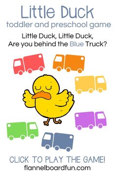 the little duck game is available for children to play