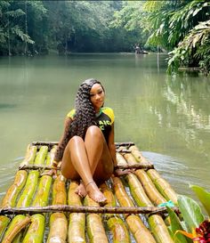 #jamaica Jamaica Bathing Suit, Jamaica Trip Outfits Black Women, Bamboo Rafting Jamaica Pictures, Jamaica Raft Pictures, Jamaica Photoshoot Ideas, Jamaica Picture Ideas