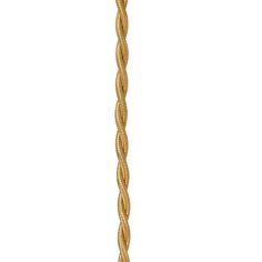 a gold colored rope on a white background