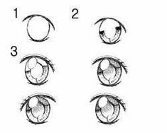 how to draw an eye step by step