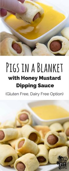 pigs in a blanket with honey mustard dipping sauce is an easy and delicious appetizer