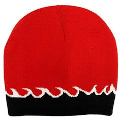 Introducing the COUVER Unisex Flame Fire Design Cuffless Beanie Hat Ski Beanie Hat, a must-have accessory for both style and functionality. Crafted with a blend of 55% Cotton and 45% Acrylic, this beanie offers a soft and comfortable feel, making it perfect for all-day wear during chilly weather. Its dual-layer knitted construction provides added warmth and durability, ensuring it stands up to the demands of outdoor activities. At 8 inches in length, this beanie fits most head sizes with ease, o Fire Hat Fingering Knit Pattern, Ski Beanie, Black Waves, Beanie Fits, Fire Design, Fire Designs, Chilly Weather, Beanie Hat, Beanie Hats