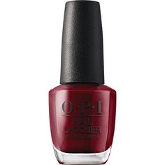 Opi Red Nail Polish, Opi Red, Nail Base Coat, Opi Colors, Opi Nail Colors, Fun Nail Colors, Colors For Dark Skin, Red Nail Polish, Burgundy Nails