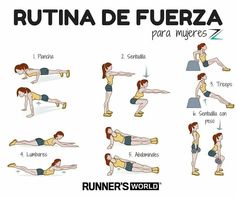 a woman doing different exercises on her stomach and chest, with the words rutura de fu