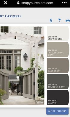 the color scheme for this house is gray