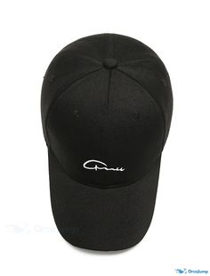 OrcaJump - Mens Embroidered Adjustable Baseball Cap - Beige, White, Black - Breathable and Wearable for Outdoor Sports Black Dad Hat With Letter Print And Flat Bill, Black Snapback Hat With Letter Embroidery, Black Trucker Hat With Letter Embroidery, Adjustable Black Trucker Hat With Letter Embroidery, Casual Black Dad Hat With Breathable Fabric, Casual Black Dad Hat With Breathable Material, Casual Black Breathable Dad Hat, Black Dad Hat With Letter Embroidery, Black Snapback Baseball Cap With Letter Embroidery